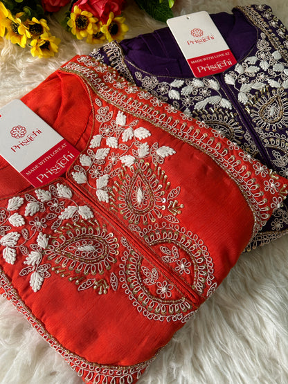 Embroidered Kurta bottom With Dupatta