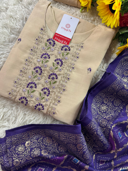 Designer Kurti bottom with Dupttaa