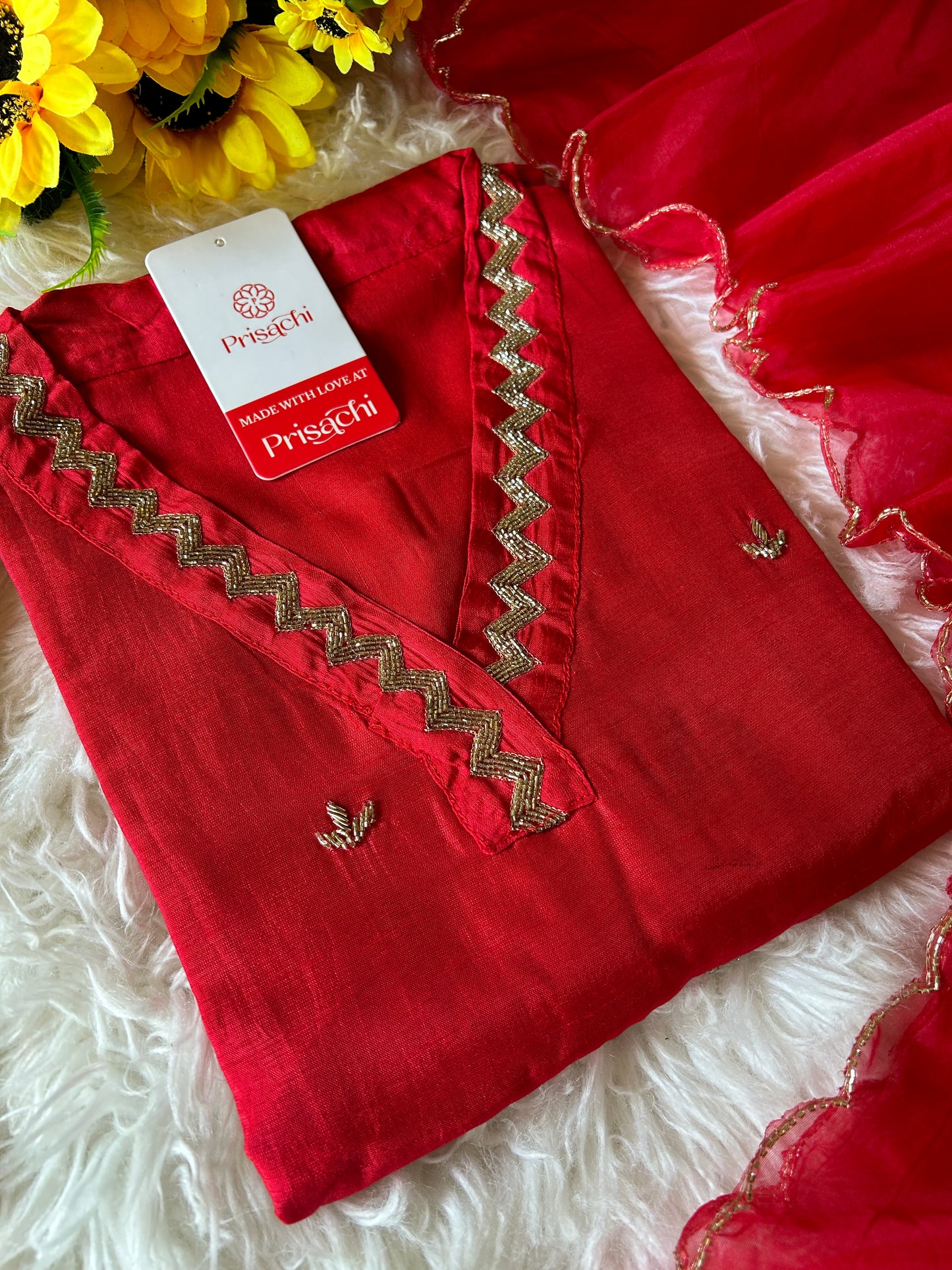 Embroidered kurta Pant  with dupatta