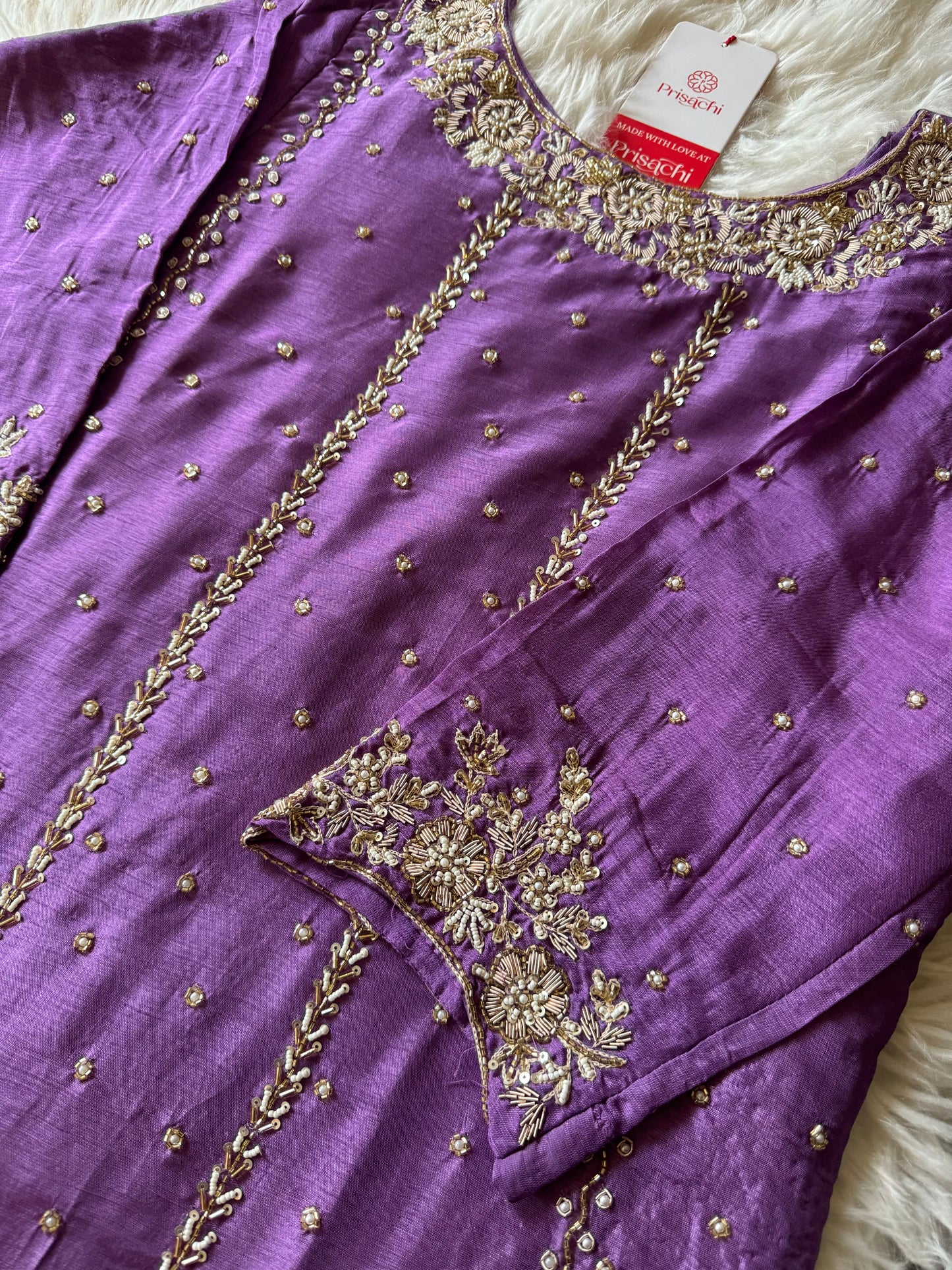 Embroidered kurta set with dupatta