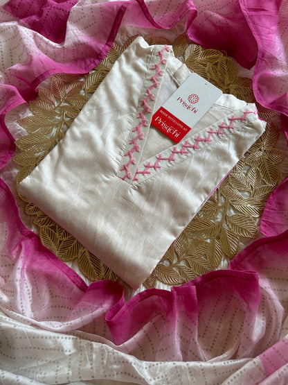 Cotton Kurti pant with dupttaa