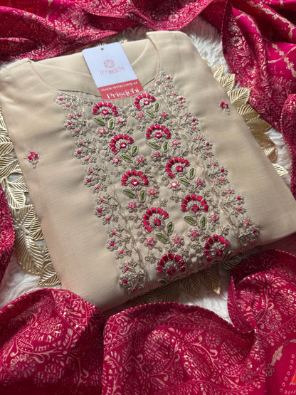 Designer Kurti bottom with Dupttaa