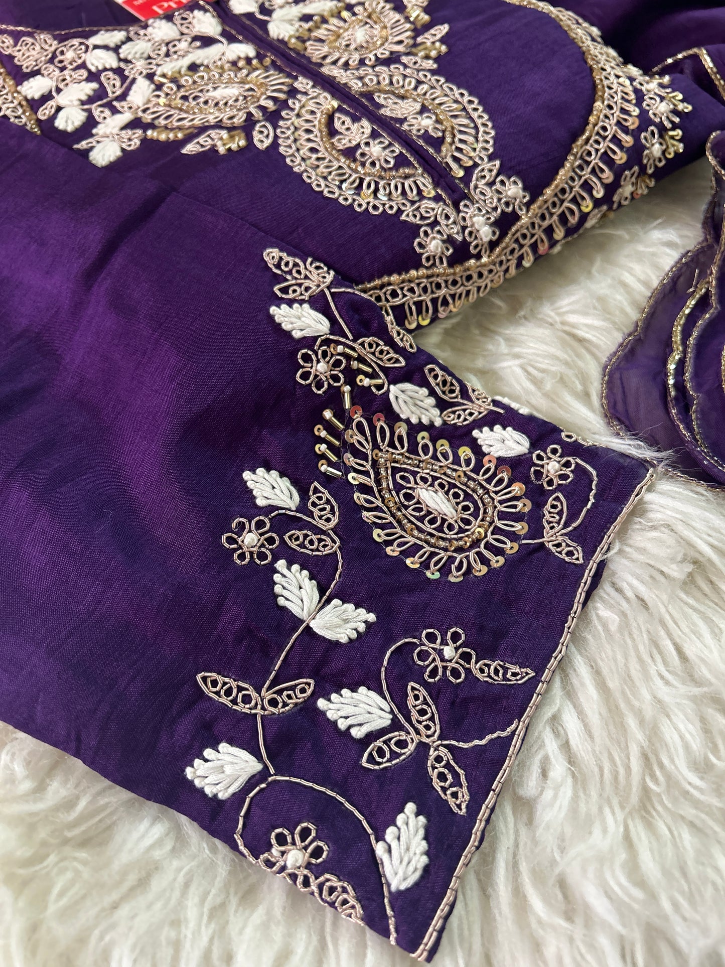 Embroidered Kurta bottom With Dupatta