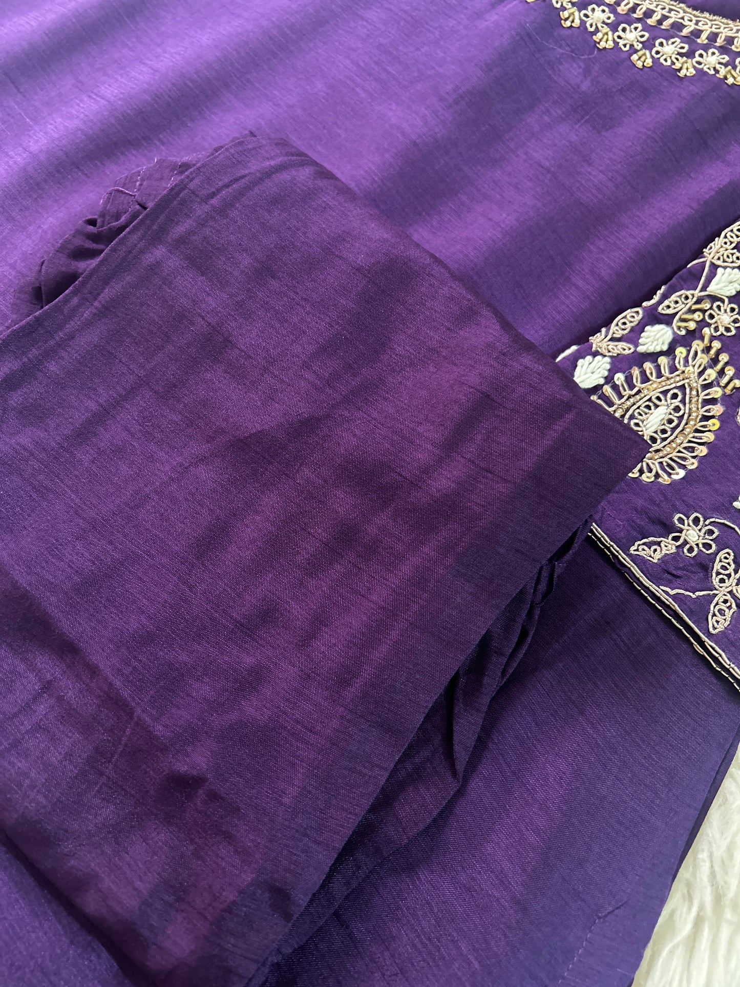 Embroidered Kurta bottom With Dupatta