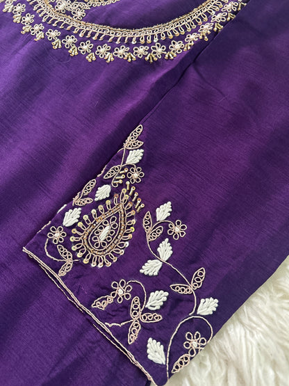 Embroidered Kurta bottom With Dupatta