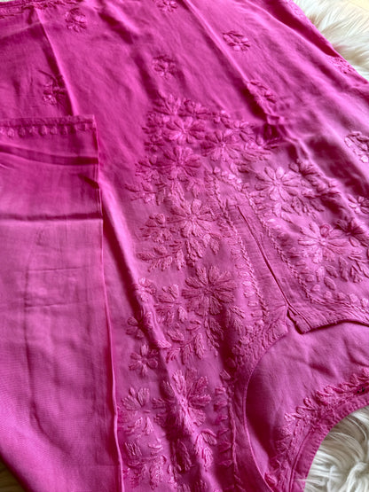 Short Chikankari Kurti