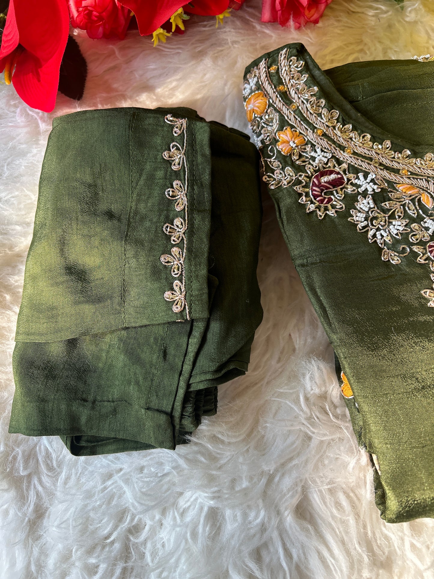 Designer Embroidery Kurti pant with dupttaa