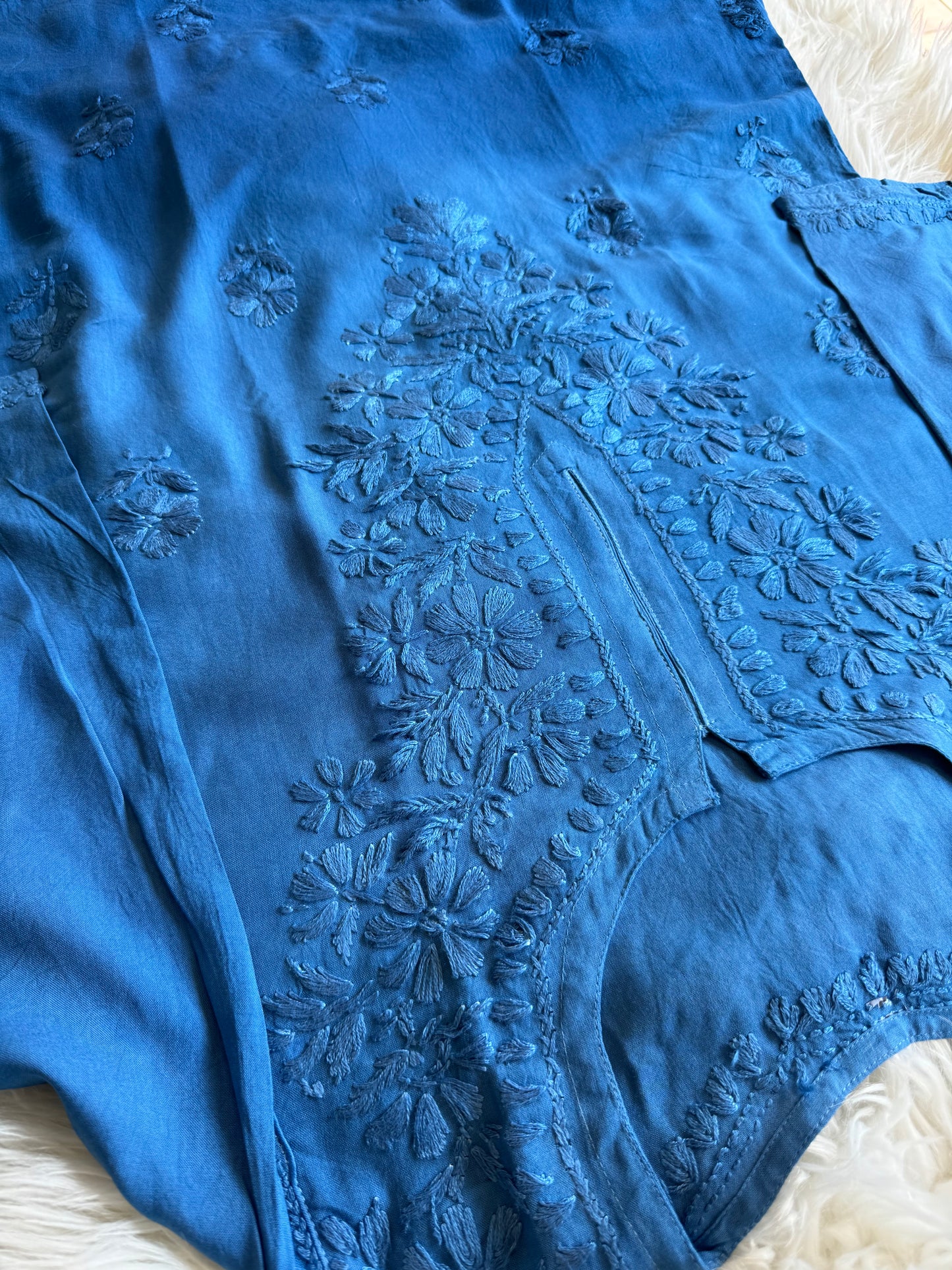 Short Chikankari Kurti