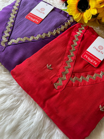 Embroidered kurta Pant  with dupatta