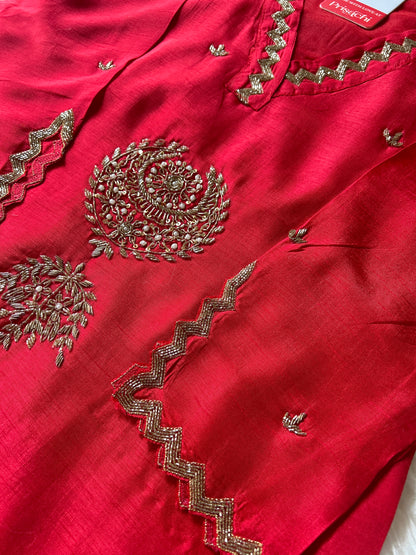 Embroidered kurta Pant  with dupatta