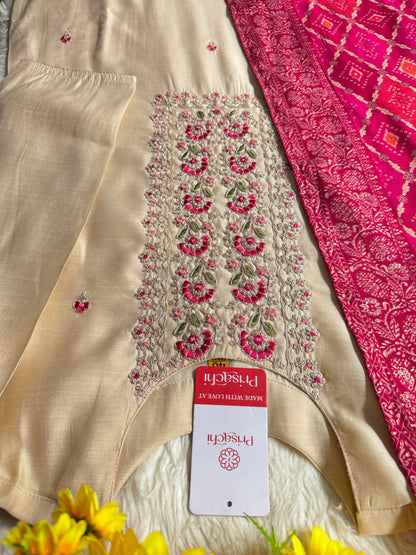 Designer Kurti bottom with Dupttaa