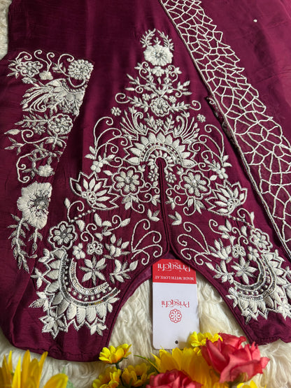 Desinger Embroidered kurta Bottom  with dupatta