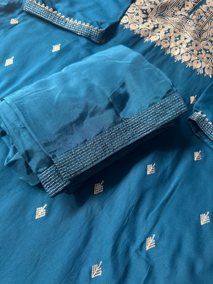 Blue kurta Bottom  with dupatta