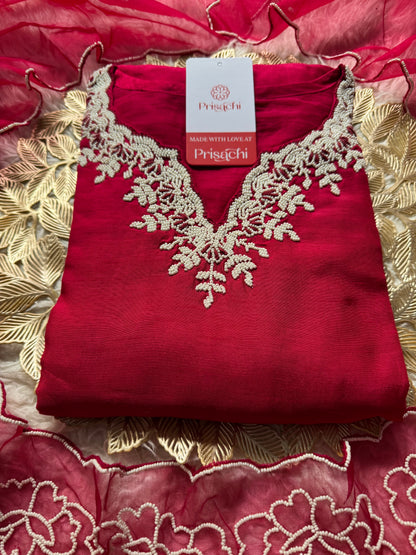 Embroidered kurta Pant  with dupatta