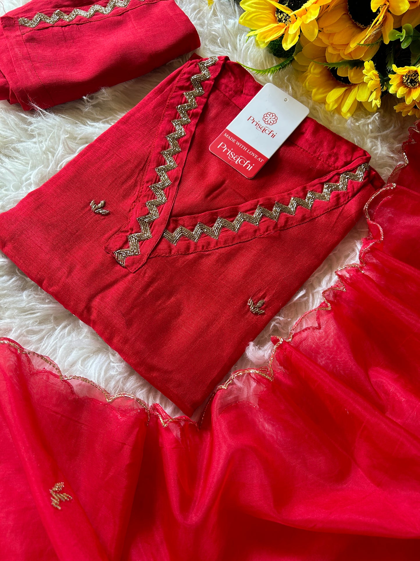 Embroidered kurta Pant  with dupatta