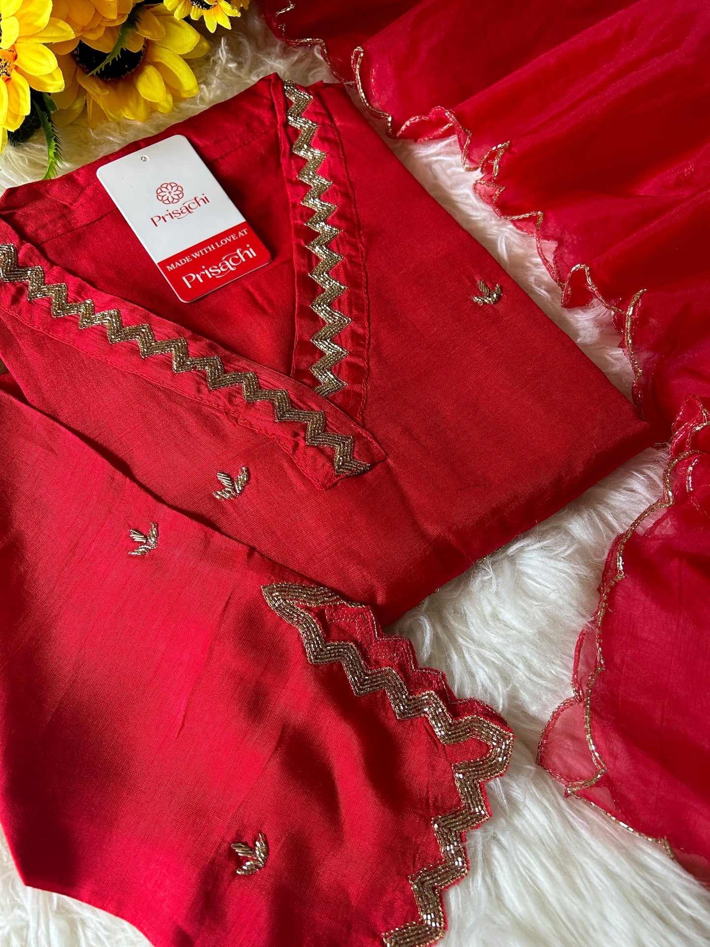 Embroidered kurta Pant  with dupatta